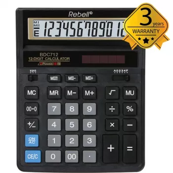 Calculadora de sobremesa Rebell BDC712GL