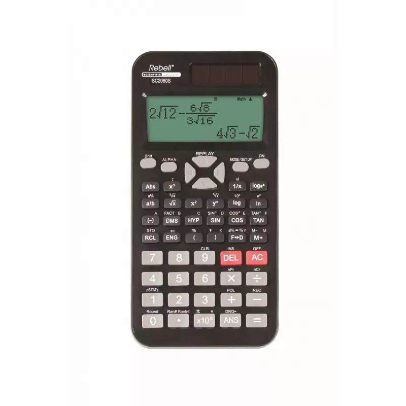 Rebell SC2060S calculadora científica, pantalla de matriz de puntos, 252 funciones