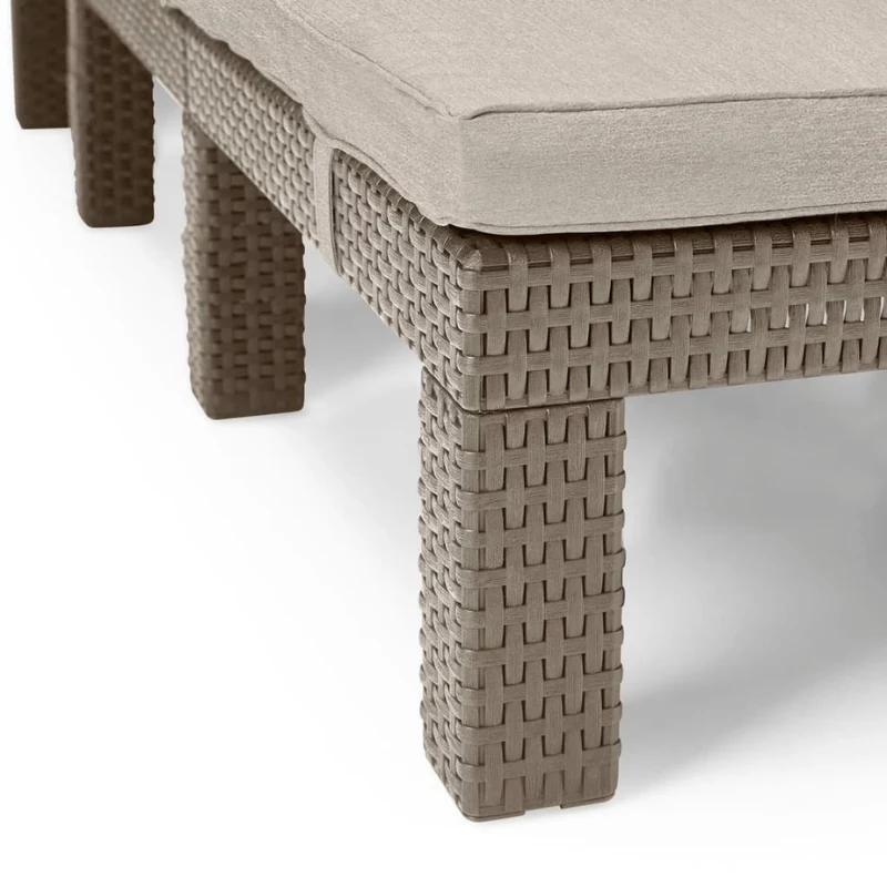 KETER tumbona Jaipur con cojín beige