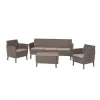 KETER conjunto de muebles de jardín Salemo conjunto de 3 plazas beige