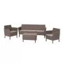 KETER conjunto de muebles de jardín Salemo conjunto de 3 plazas beige