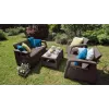 Sofá de jardín KETER Corfu Love Seat Max de tres plazas marrón