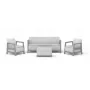 Conjunto de muebles de jardín KETER Scandi Linea conjunto de 3 plazas gris claro/gris acero oscuro