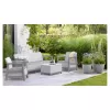 Conjunto de muebles de jardín KETER Scandi Linea conjunto de 3 plazas gris claro/gris acero oscuro