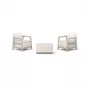 Conjunto de muebles de jardín KETER Scandi Linea conjunto de balcón gris guijarro/beige claro