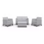 Conjunto de muebles de jardín KETER Scandi Forma conjunto de 2 plazas gris claro/gris acero oscuro