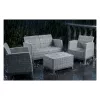 Conjunto de muebles de jardín KETER Scandi Forma conjunto de 2 plazas gris claro/gris acero oscuro