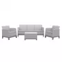 Conjunto de muebles de jardín KETER Scandi Forma conjunto de 3 plazas gris claro/gris acero oscuro