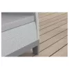 Conjunto de muebles de jardín KETER Scandi Forma conjunto de balcón gris claro/gris acero oscuro