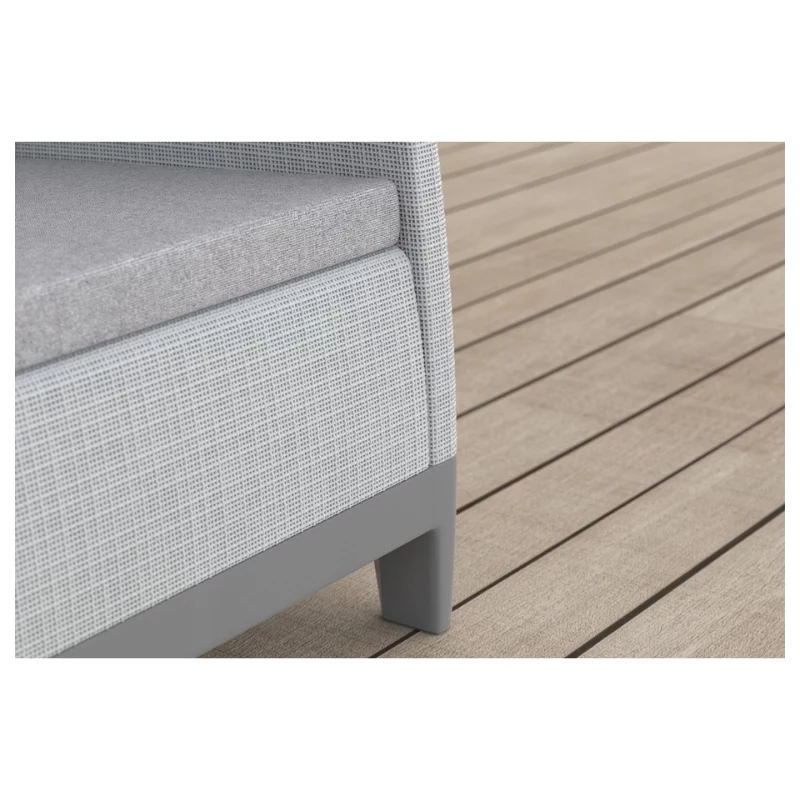 Conjunto de muebles de jardín KETER Scandi Forma conjunto de balcón gris claro/gris acero oscuro