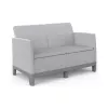 Sofá de jardín KETER Scandi Form sofá de 2 plazas gris claro/gris acero oscuro