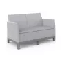 Sofá de jardín KETER Scandi Form sofá de 2 plazas gris claro/gris acero oscuro