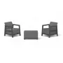 Conjunto de muebles de jardín KETER Scandi Linea conjunto de balcón gris