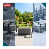 Conjunto de muebles de jardín KETER Scandi Linea conjunto de balcón gris