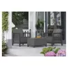 Conjunto de muebles de jardín KETER Scandi Linea conjunto de balcón gris