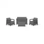 Conjunto de muebles de jardín KETER Scandi Linea conjunto de 2 plazas gris