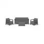 Conjunto de muebles de jardín KETER Scandi Linea conjunto de 3 plazas gris