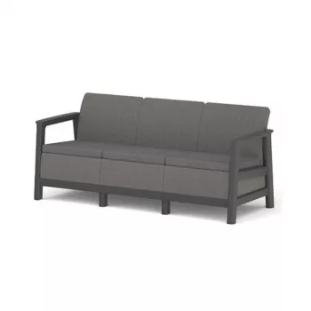 Sofá de jardín KETER Scandi Linea sofá de 3 plazas gris