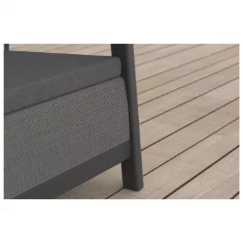Sofá de jardín KETER Scandi Linea sofá de 3 plazas gris