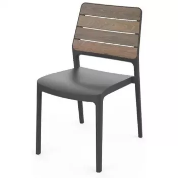 Silla de jardín KETER Deco Porto nogal/gris
