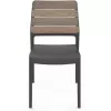 Silla de jardín KETER Deco Porto nogal/gris