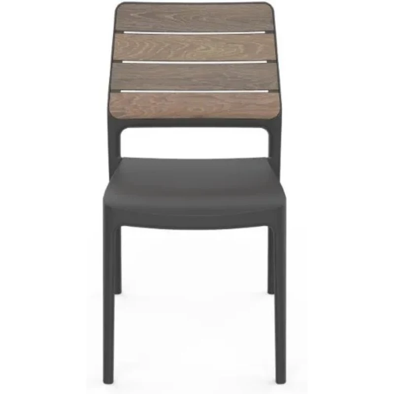Silla de jardín KETER Deco Porto nogal/gris