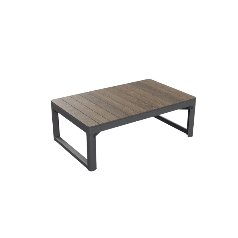 Mesa de jardín KETER Deco Lyon nogal/gris