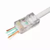 Conector modular pasante universal Gembird Cablexpert UTP 8P8C RJ45, para conductores hasta 24 AWG, 10 unidades por bolsa (LC-PTU-01/10)