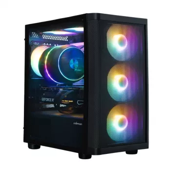 Zalman M4 SE Negro caja de PC mATX Mini Tower con 6 ventiladores FRGB de 120mm