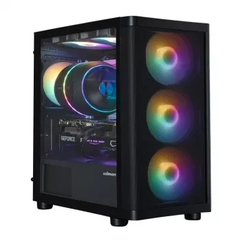 Zalman M4 SE Negro caja de PC mATX Mini Tower con 6 ventiladores FRGB de 120mm