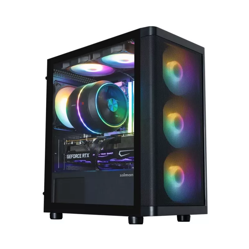 Zalman M4 SE Negro caja de PC mATX Mini Tower con 6 ventiladores FRGB de 120mm