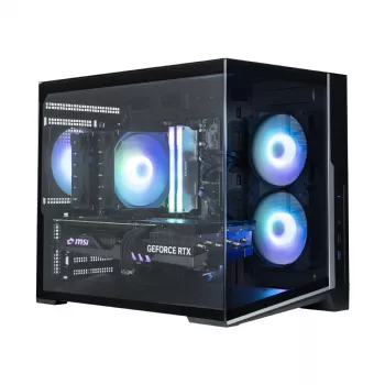 Zalman D30 Negro caja de PC mATX Mini Tower con 3 ventiladores ARGB de 120mm y panel lateral de cristal templado