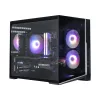Zalman D30 Negro caja de PC mATX Mini Tower con 3 ventiladores ARGB de 120mm y panel lateral de cristal templado
