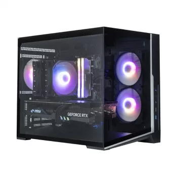 Zalman D30 Negro caja de PC mATX Mini Tower con 3 ventiladores ARGB de 120mm y panel lateral de cristal templado