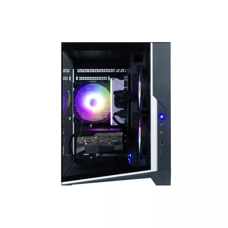 Zalman D30 Negro caja de PC mATX Mini Tower con 3 ventiladores ARGB de 120mm y panel lateral de cristal templado
