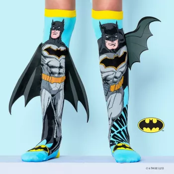 MADMIA calcetines infantiles altos DC Comics / Batman con alas 3D / MB001