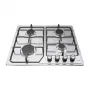 ISEASY MGBG-604C cocina de gas independiente con horno de 65L y grill, acero inoxidable