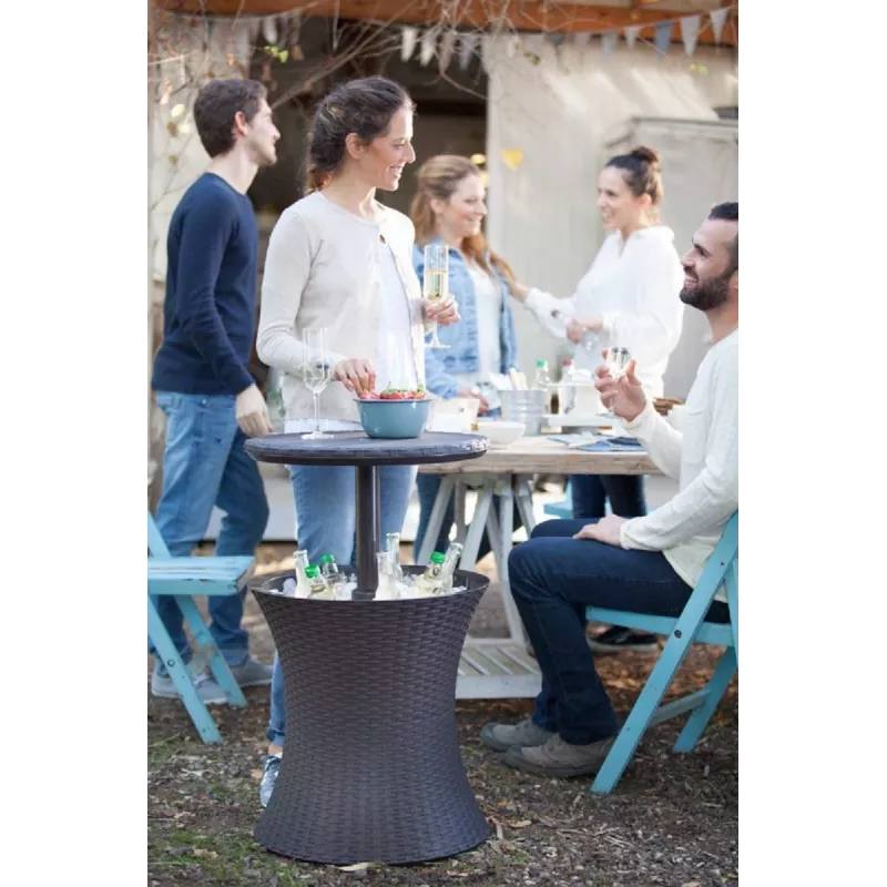Keter Cool Bar ratán marrón