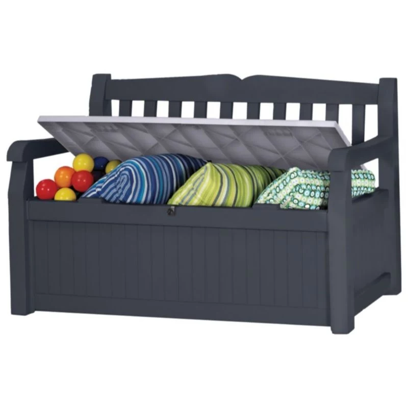 KETER banco de almacenamiento Eden Garden Bench 265L gris