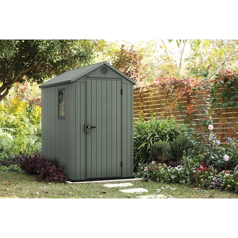 KETER caseta de jardín Darwin 4x6 verde