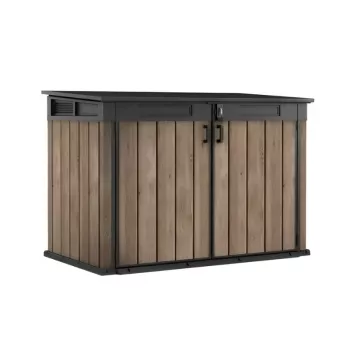 Casa de jardín KETER Deco Horizontal cobertizo tono fresno