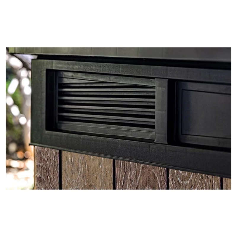 Casa de jardín KETER Deco Horizontal cobertizo tono fresno