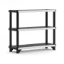 Estantería KETER 3 niveles Fused 122,1x45,7x105,8cm negra