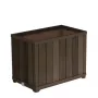 Jardinera rectangular alta KETER Deco nogal macetero