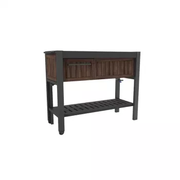 Mesa de fiesta extensible KETER Party Station color nogal