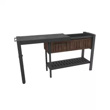 Mesa de fiesta extensible KETER Party Station color nogal