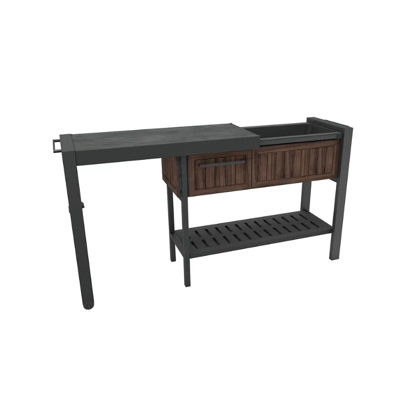 Mesa de fiesta extensible KETER Party Station color nogal