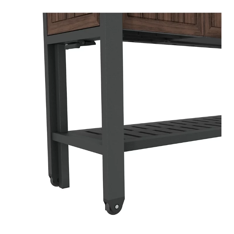 Mesa de fiesta extensible KETER Party Station color nogal