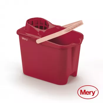 Cubo MERY 14L con pulsador rojo