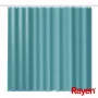 RAYEN Cortina de ducha 180x200cm azul claro, poliéster